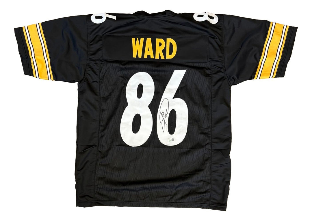 Hines Ward Pittsburgh Signed Black Football Jersey BAS