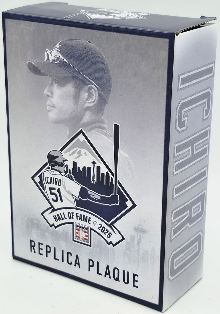 Ichiro Suzuki Signed Replica HOF Plaque Seattle Mariners IS Holo & Beckett Wit
