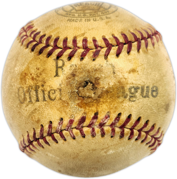 Connie Mack Signed Official League Baseball Philadelphia A's Beckett #AE31059