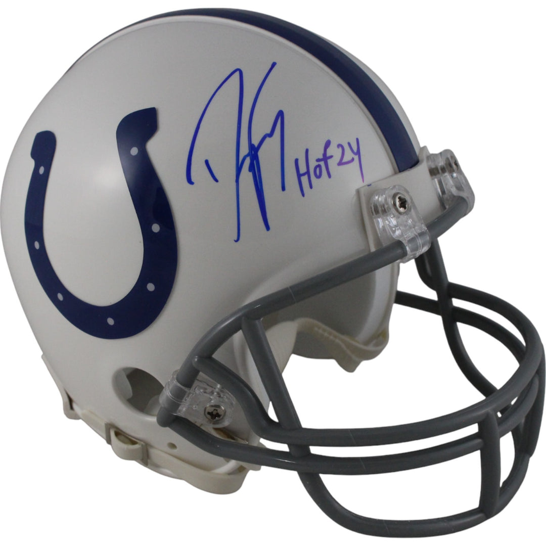 Dwight Freeney Autographed Indianapolis Colts VSR4 Mini Helmet HOF Beckett 49758