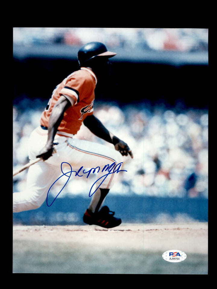 Joe Morgan PSA DNA Signed 8x10 Photo Giants Autograph