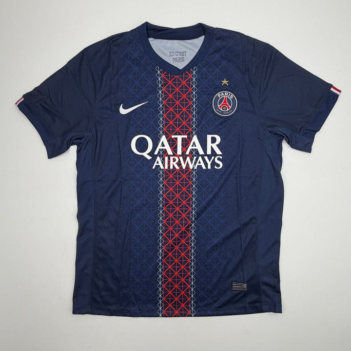 Autographed/Signed Ousmane Dembele PSG Blue Soccer Jersey Beckett BAS COA 2