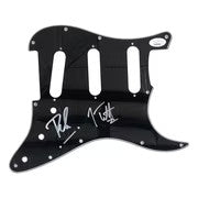 Joe Elliott Phil Collen Def Leppard Signed Black Guitar Pick Guard JSA ITP