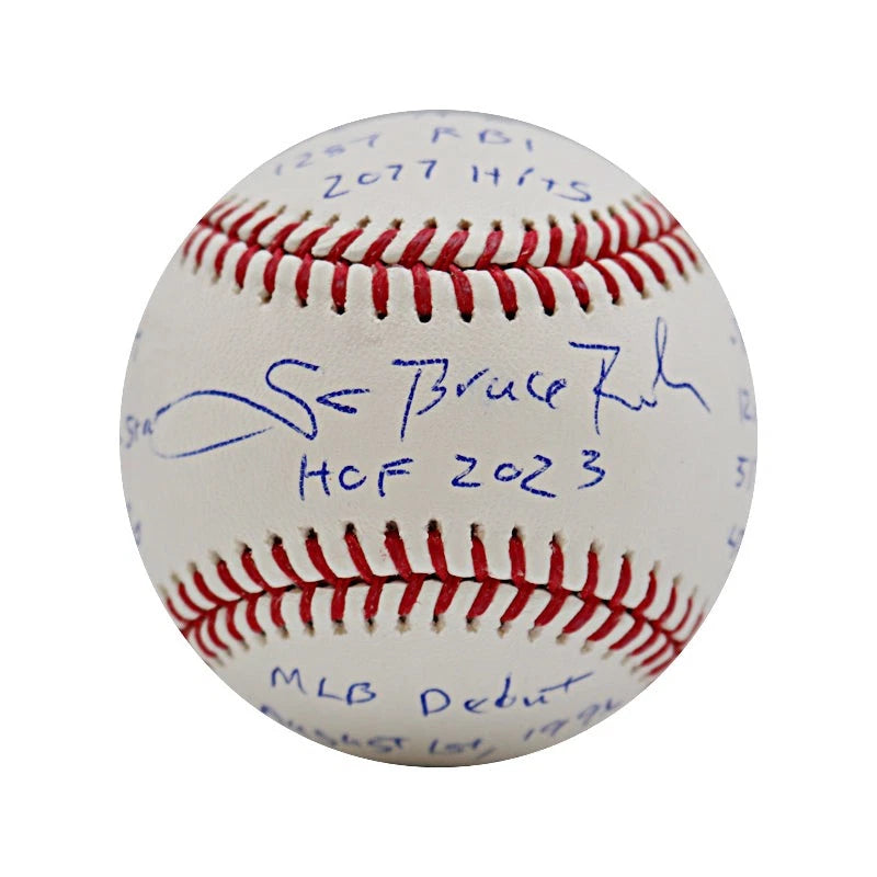 Scott Rolen St. Louis Cardinals Autographed 15 Inscription Career Stats MLB Baseball (CX Auth)