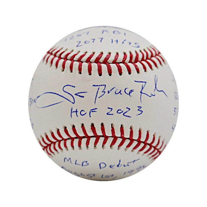 Scott Rolen St. Louis Cardinals Autographed 15 Inscription Career Stats MLB Baseball (CX Auth)