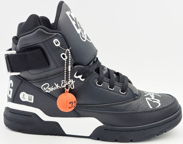 Patrick Ewing Auto Black Athletics 33 HI Right Shoe Knicks Size 13 Beckett