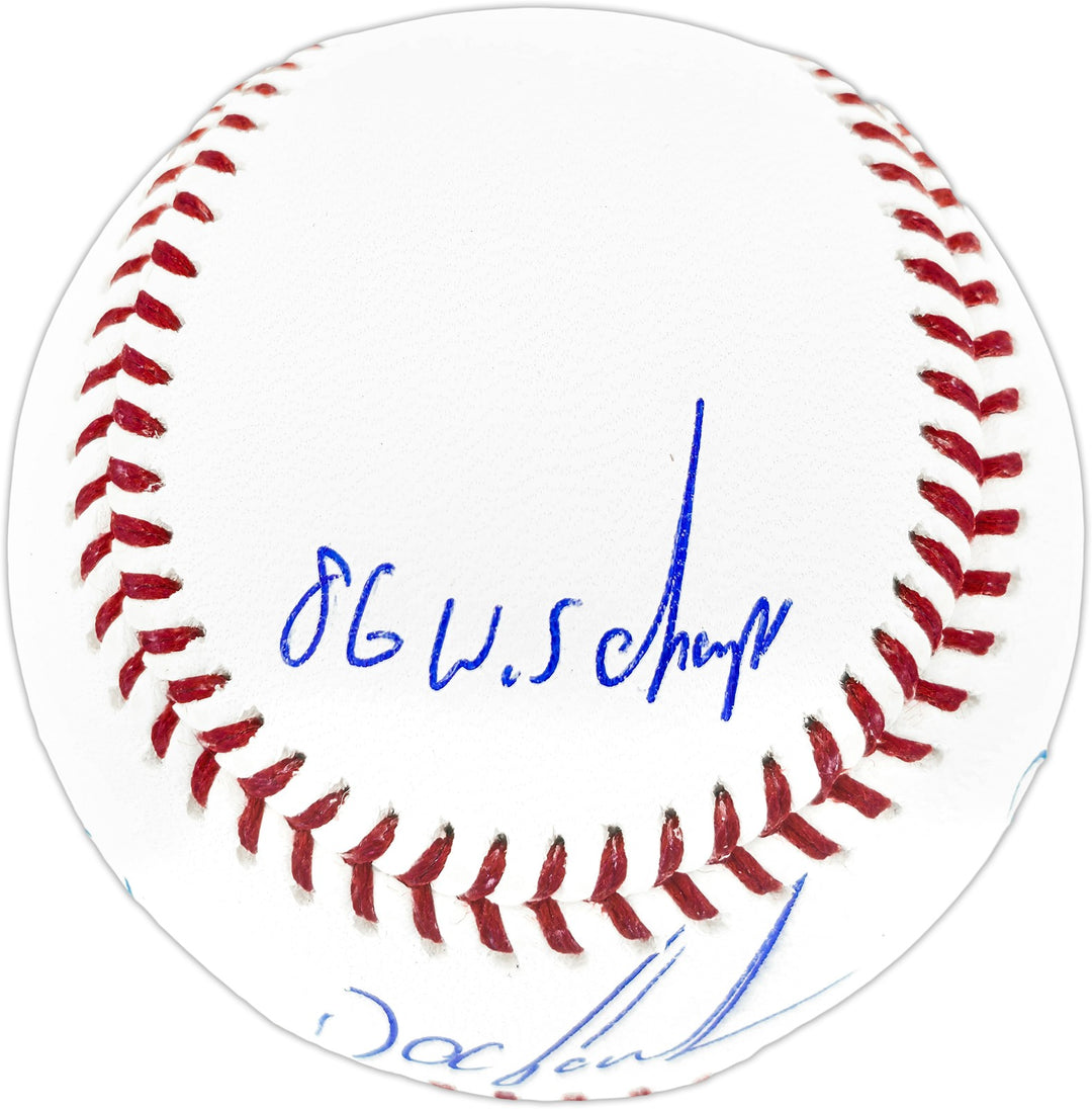 Dwight Doc Gooden Auto MLB Statball Baseball Mets 86 WS Champ Stats Beckett