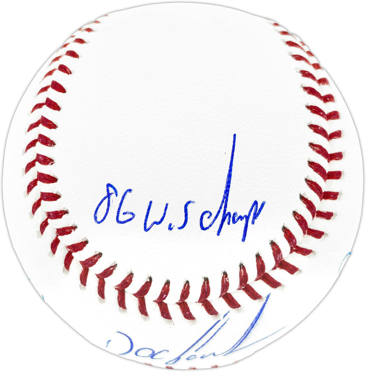 Dwight Doc Gooden Auto MLB Statball Baseball Mets 86 WS Champ Stats Beckett
