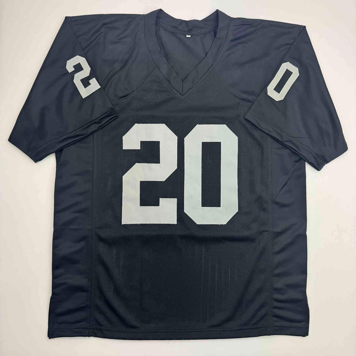 Autographed/Signed Darren McFadden Las Vegas Oakland Black Jersey Beckett COA