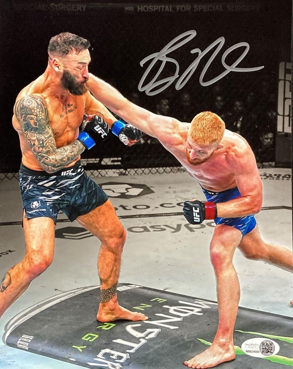 Bo Nickal Signed 8x10 UFC Punch Photo JSA ITP