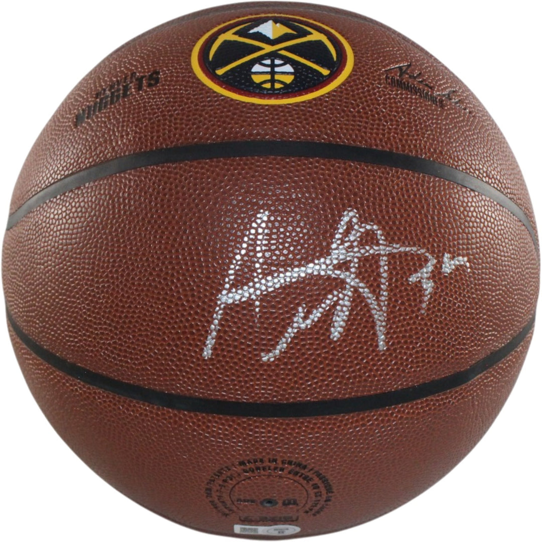 Aaron Gordon Autographed/Signed Denver Nuggets Logo Basketball Beckett 55464