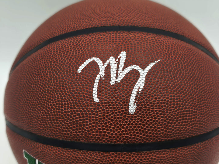 Jaylen Brown Signed Composite Leather Boston Celtics Logo Basketball Beckett Wit
