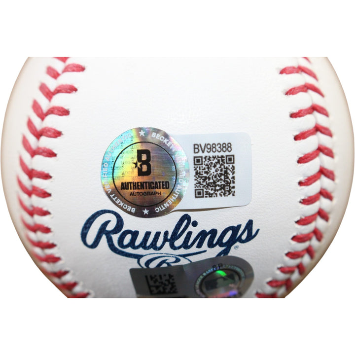 Jackson Merrill Autographed San Diego Padres OML Baseball Beckett 56309