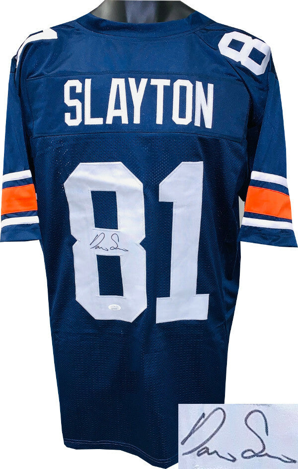 Darius Slayton signed Navy Custom Stitched College Football Jersey JSA Witnessed