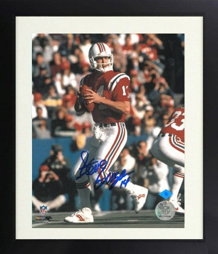Steve Grogan signed New England Patriots NFL  Licensed 16X20 Photo Framed- COA