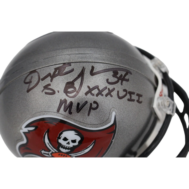 Dexter Jackson Signed Tampa Bay Buccaneers Mini Helmet TB VSR4 Insc JSA 46027