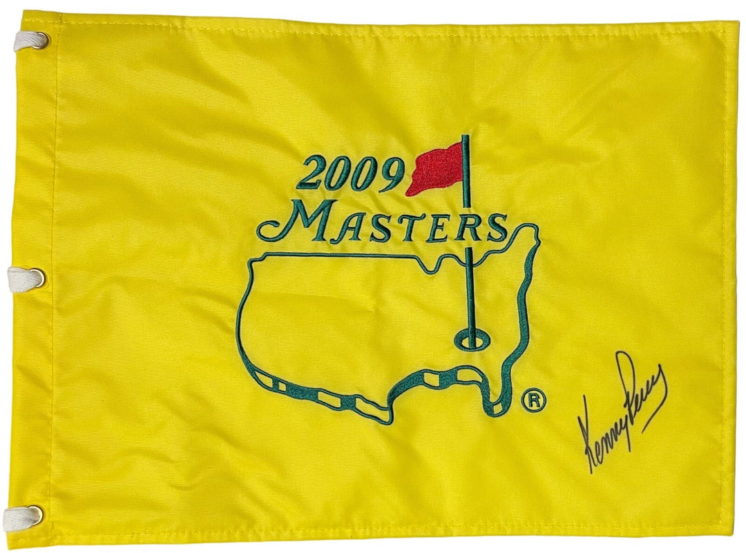 Kenny Perry signed 2009 Masters Embroidered PGA Tour Pin Flag– Beckett Review