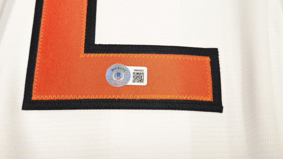 Baltimore Orioles Gunnar Henderson Signed White Nike Jersey Size XXL Beckett Wit