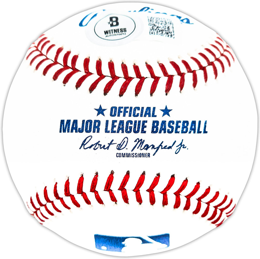 Jose Cardenal Signed Official MLB Baseball New York Yankees Beckett BAS Witness