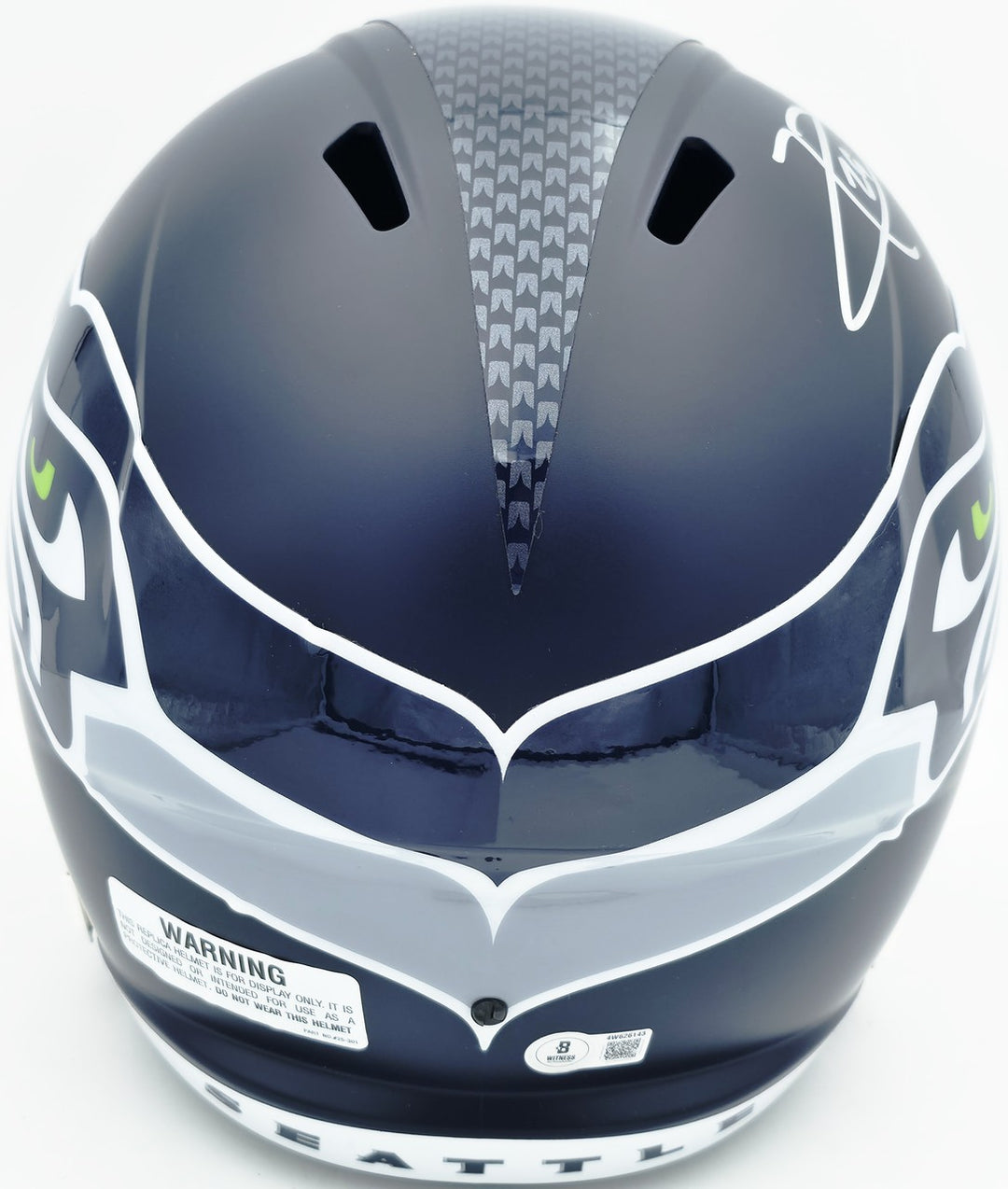 Earl Thomas III Signed Seahawks Blue Full Sz Rep Speed Helmet Beckett Wit