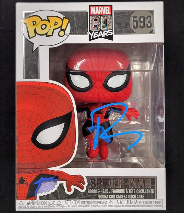 Tobey Maguire signed Spider-Man Marvel 80 Years Funko Pop autograph Beckett BAS