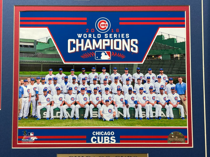 2016 Chicago Cubs Game 7 World Series Game Used Dirt / Ticket Framed Collage COA