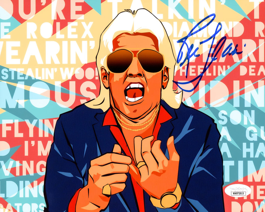 Ric Flair Autographed Signed 8x10 Photo WWE JSA