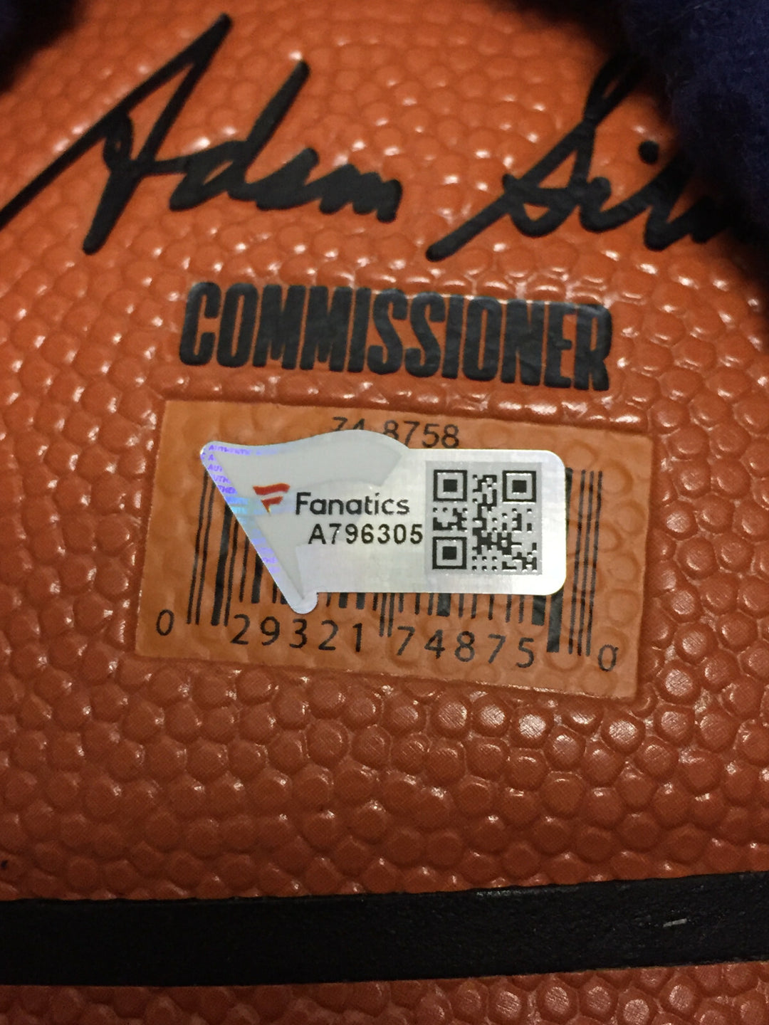 Clyde Drexler signed Spalding Basketball INS The Glide autograph HOF Fanatics