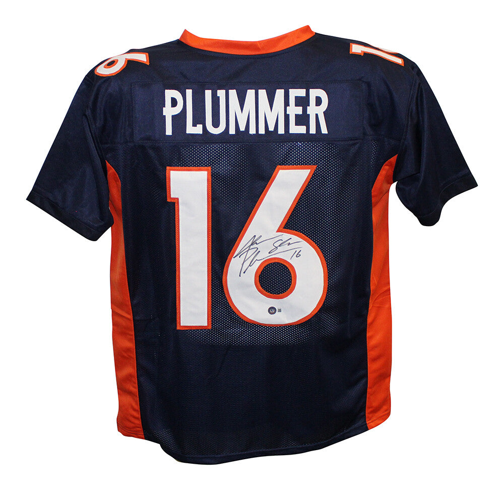 Jake Plummer Autographed/Signed Pro Style Blue XL Jersey BAS 31901