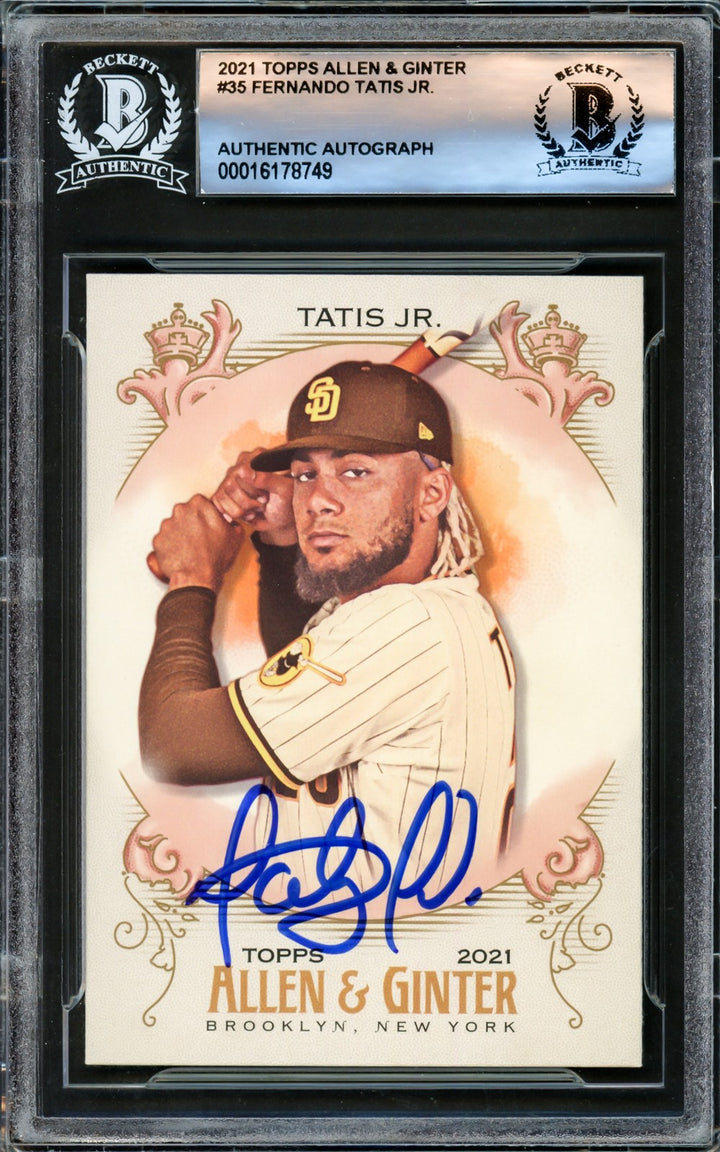 Fernando Tatis Jr. Signed 2021 Topps Allen & Ginter Card #35 San Diego Padres