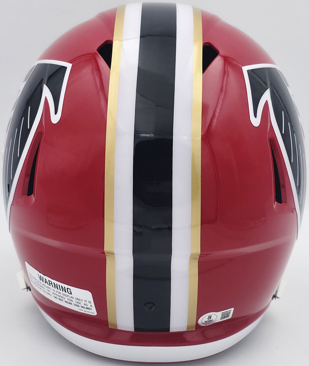 Michael Penix Jr. Auto Falcons 1966-69 Throwback Red FS Replica Helmet Beckett
