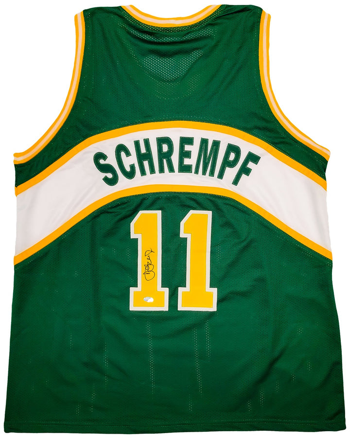 Seattle Supersonics Detlef Schrempf Signed Green Jersey MCS Holo