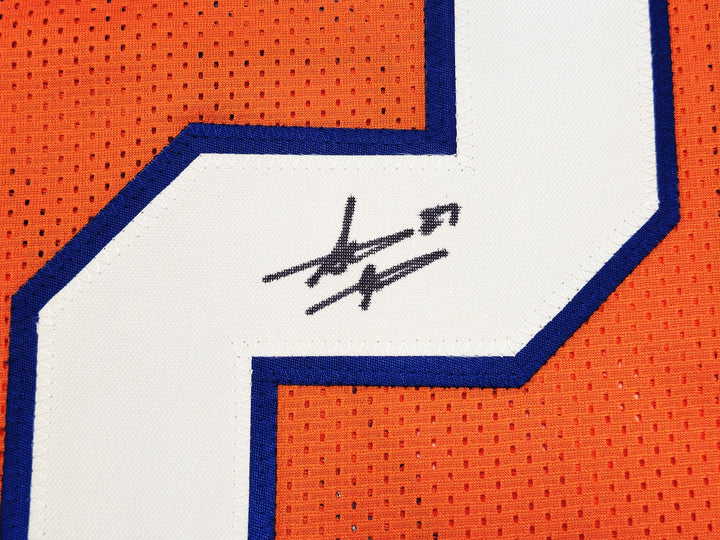 Denver Broncos Steve Atwater Signed Orange Jersey Beckett Witness