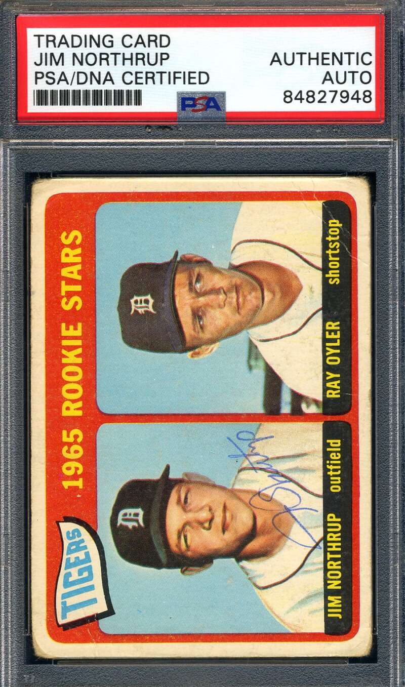 Jim Northrup PSA DNA Signed 1965 Topps Rookie Stars Autograph