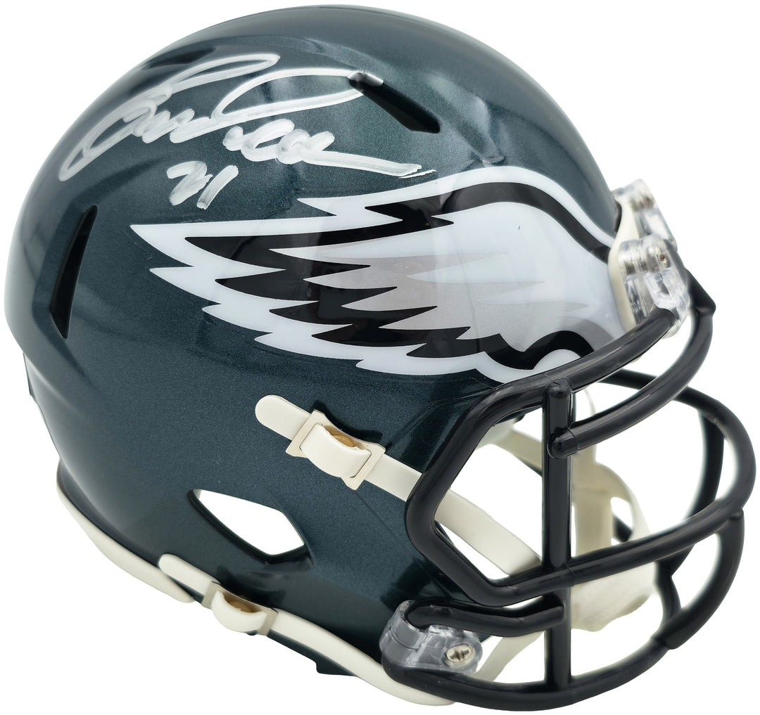 Eric Allen Signed Philadelphia Eagles Green Speed Mini Helmet Beckett