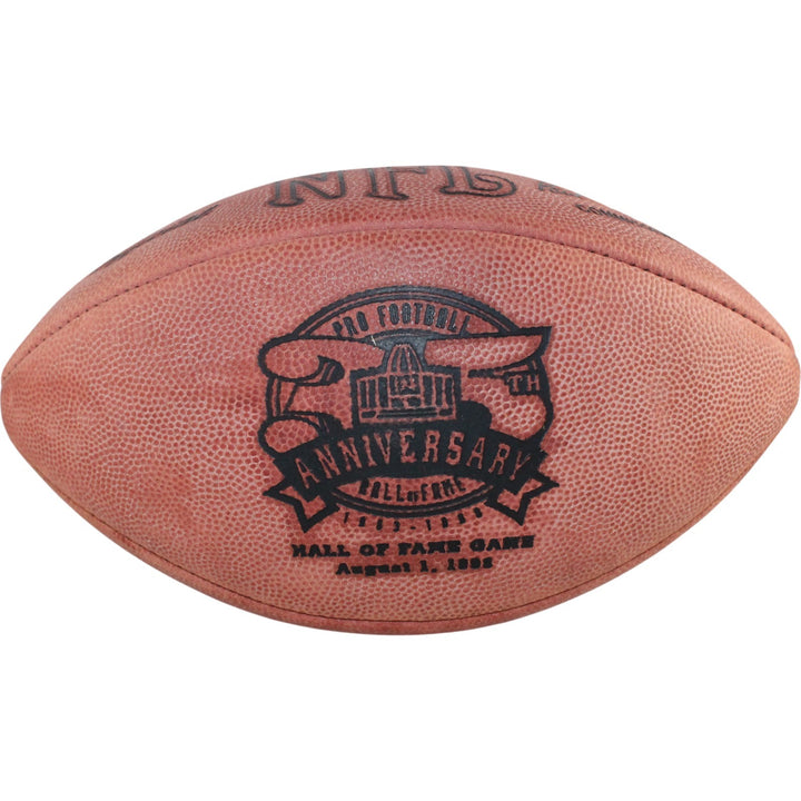 Paul Krause Signed Minnesota Vikings 98 HOF Game Football Deflate Beckett 54986