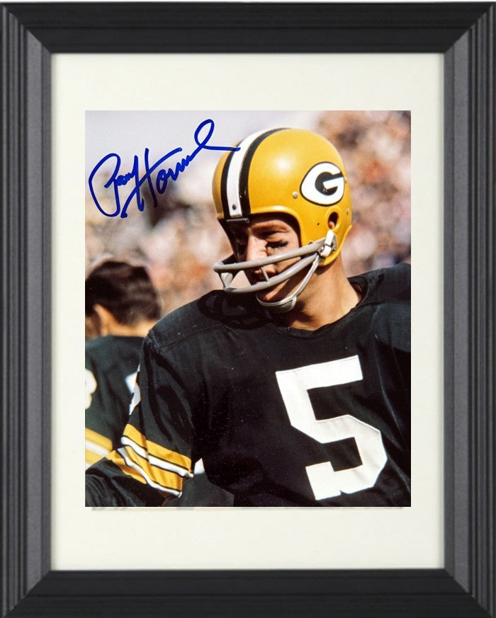 Paul Hornung signed Green Bay Packers 8X10 Photo dings Framed-NFL Alumni COA/HOF