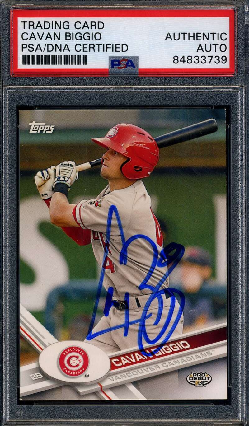Cavan Biggio PSA DNA Signed 2017 Topps Pro Debut Rookie Autographed
