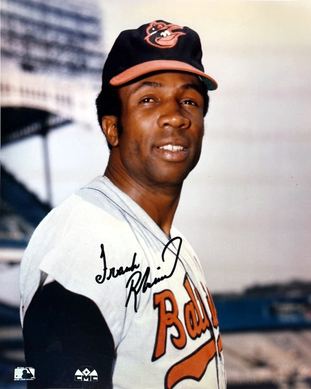 Frank Robinson signed Baltimore Orioles MLB 8x10 Photo - Tuff Stuff COA (HOF/TC)