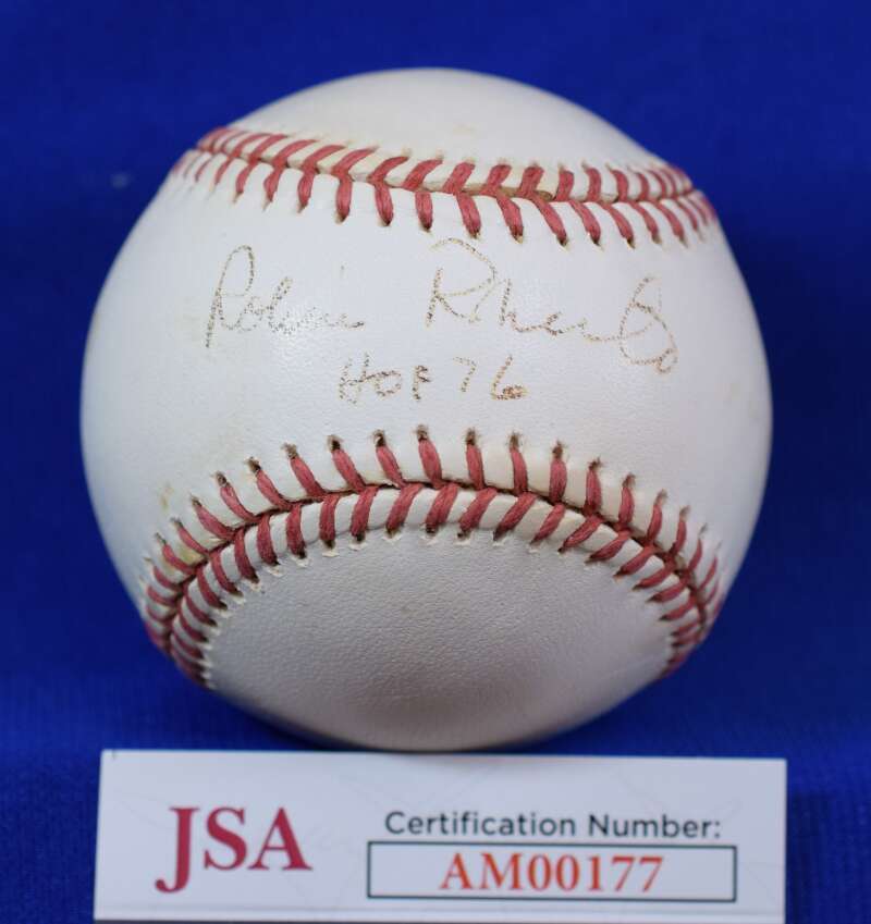 Robin Roberts HOF 76 JSA COA Autograph National League Signed Baseball