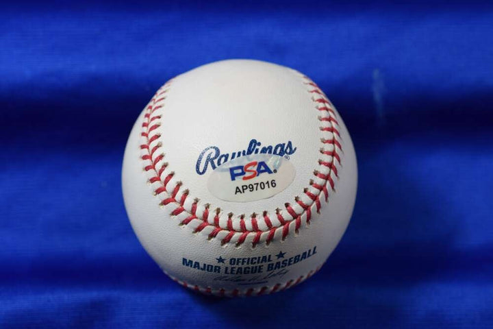 Lou Brock PSA DNA Autographed Major League OML Signed Baseball Cardinals