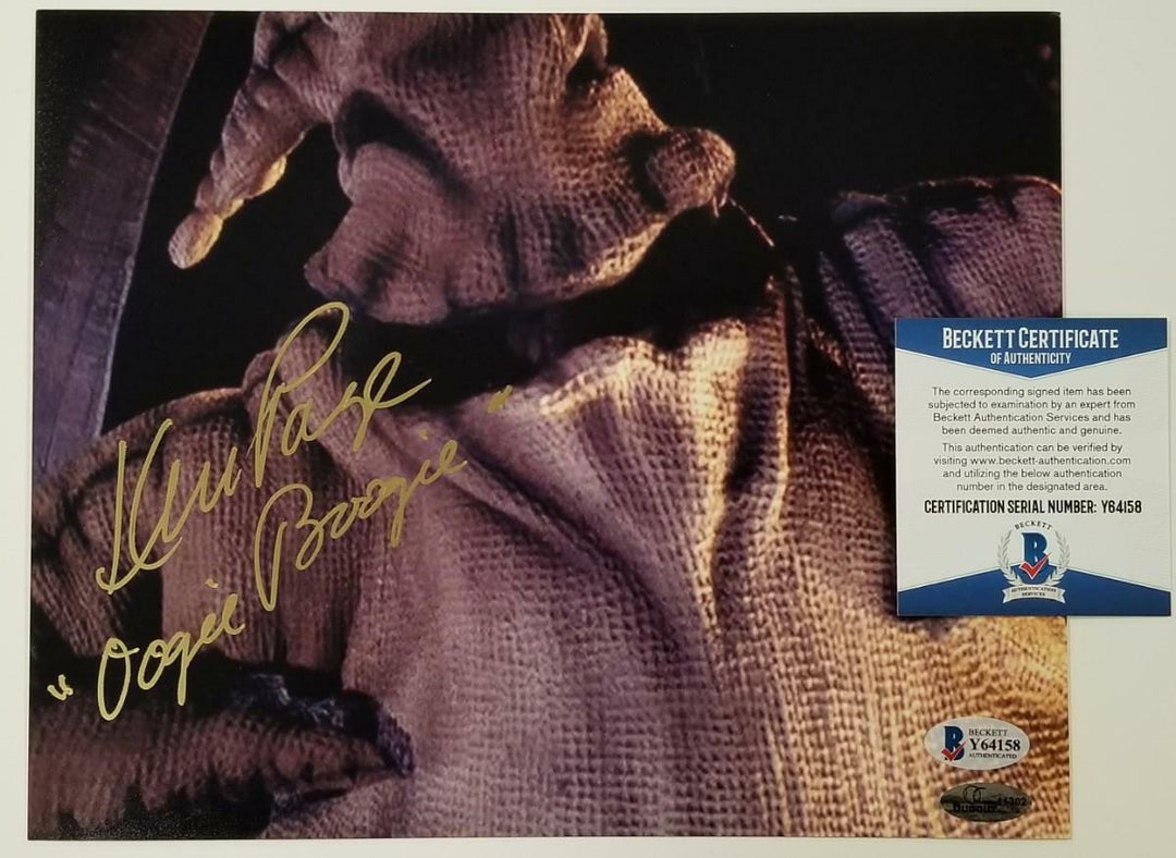 Ken Page signed Nightmare Before Christmas 8x10 Photo #9 Oogie Boogie ~ BAS COA