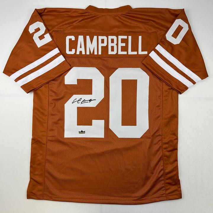 Facsimile Autographed Earl Campbell Texas Orange Reprint Jersey Size Men's XL