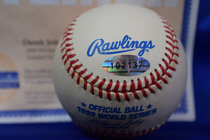 Derek Jeter Steiner COA Autograph 1999 World Series Signed Baseball