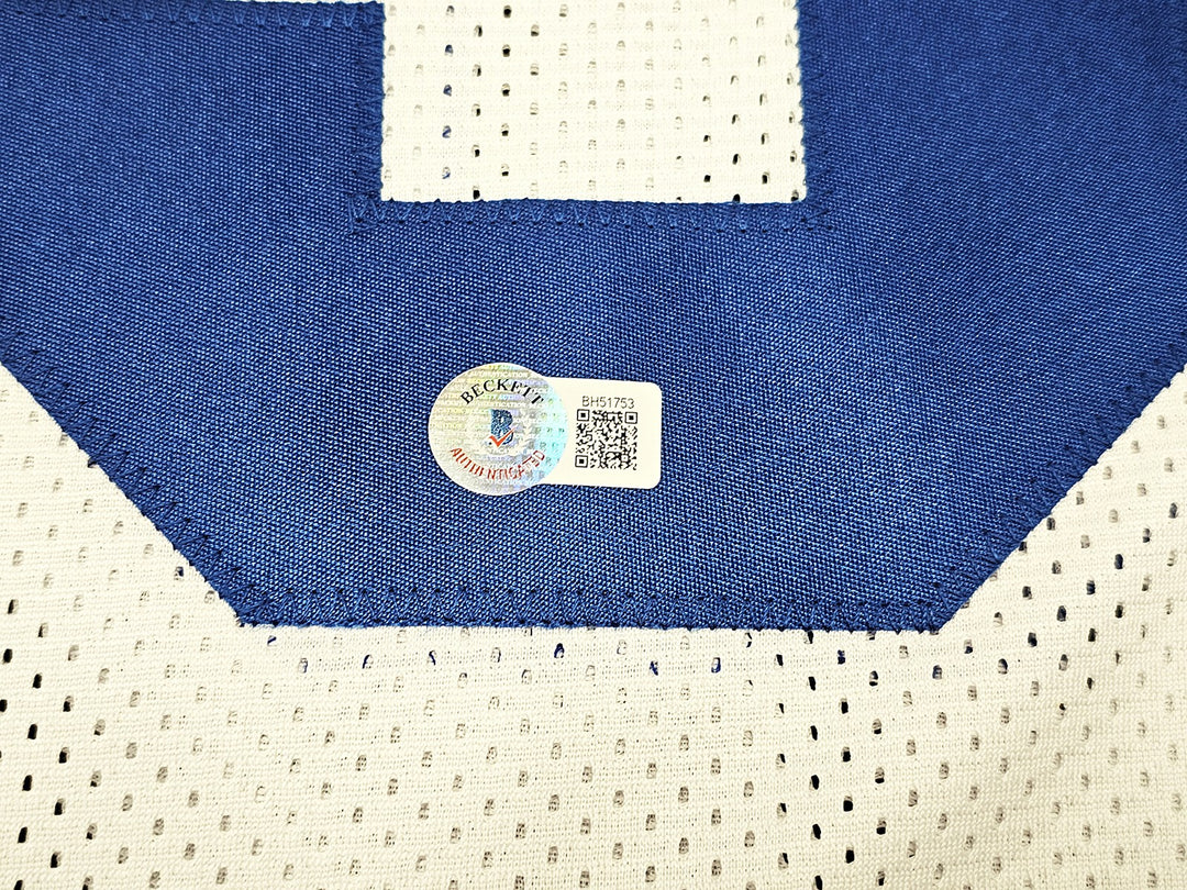 Dallas Cowboys Mark Stepnoski Autographed Signed White Jersey Beckett