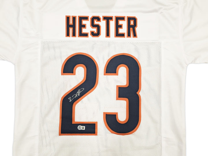 Chicago Bears Devin Hester Autographed Signed White Jersey Beckett BAS QR
