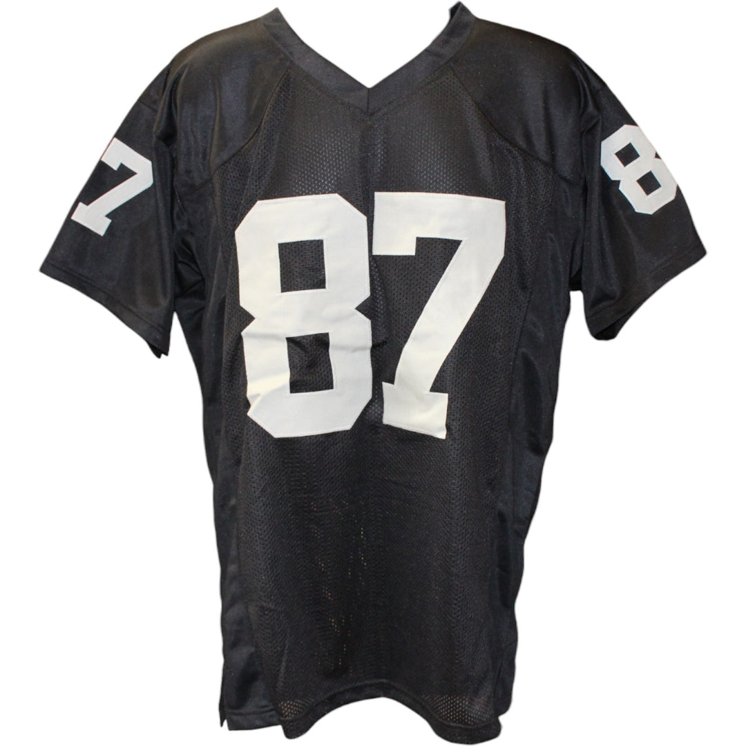 Dave Casper Autographed Pro Style Black sz XL Jersey Beckett Witness 51632