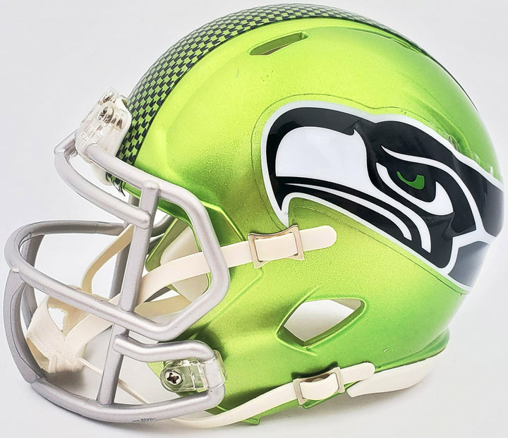 Michael Dickson Signed Seattle Seahawks Flash Green Speed Mini Helmet MCS Holo