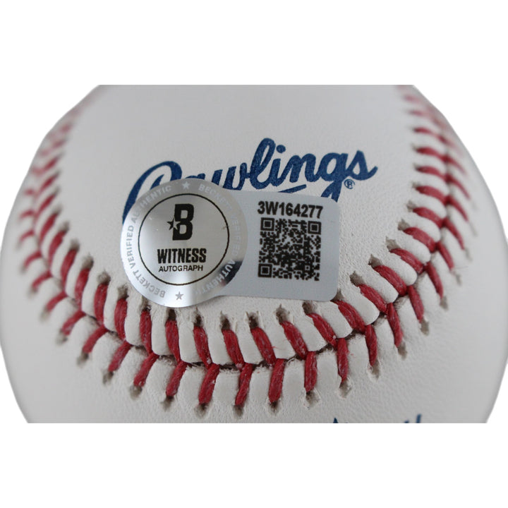 Edgar Martinez Autographed Seattle Mariners OML Baseball HOF Beckett 51577