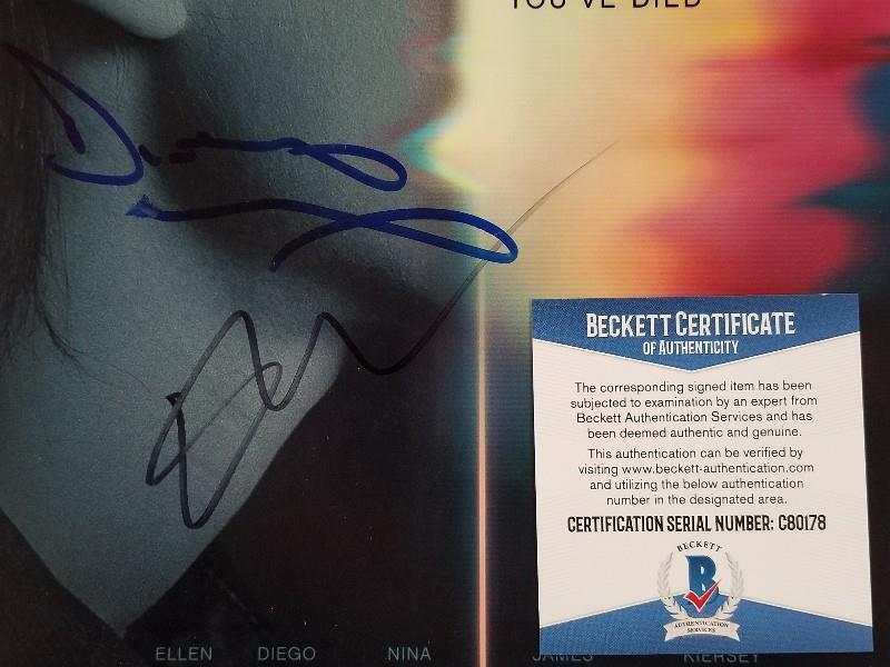 DIEGO LUNA + ELLEN PAGE Signed 11x14 Photo FLATLINERS ~ Beckett BAS COA
